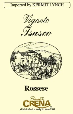 Punta Crena Vigneto Isasco Rossese