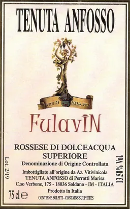 Fulavin Rossese di Dolceacqua Superiore