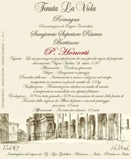 Tenuta la Viola Sangiovese di Romagna Superiore Riserva P.Honorii