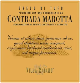 Greco di Tufo Contada Marotta