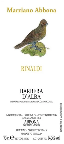 Abbona Rinaldi Barbera d'Alba