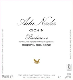 Ada Nada Barbaresco Cichin Riserva Rombone