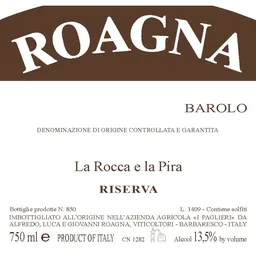 Roagna Barolo La Rocca E La Pira Riserva
