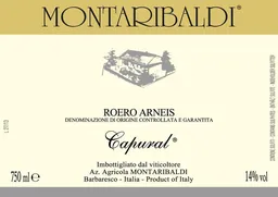 Azienda Agricola Montaribaldi Montaribaldi Roero Arneis Capural
