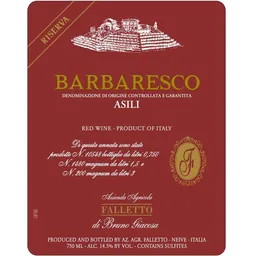 Barbaresco Asili Riserva