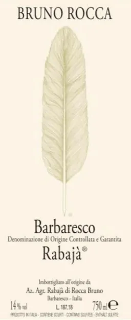 Bruno Rocca Barbaresco Rabaja