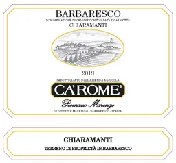Ca' Rome Barbaresco Romano Marengo Chiaramanti