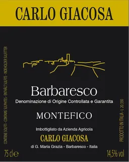 Carlo Giacosa Barbaresco Montefico