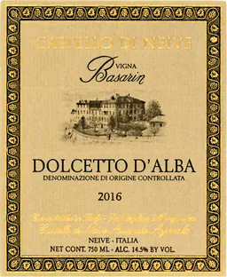 Castello di Neive Dolcetto d'Alba Basarin