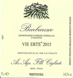Barbaresco Vie Erte