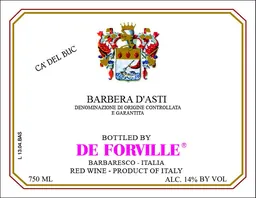 De Forville Barbera d'Asti Cascina Buc