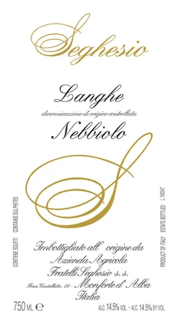 Fratelli Seghesio Langhe Nebbiolo