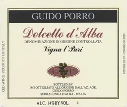 Vigna l'Pari Dolcetto d'Alba