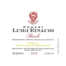 Barolo Terlo Vigna Costa Grimaldi