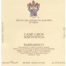 Marchesi di Gresy Barbaresco Camp Gros Martinenga