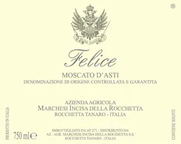 Marchesi Incisa della Rocchetta Felice Moscato d'Asti