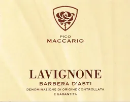 Pico Maccario Lavignone Barbera d'Asti