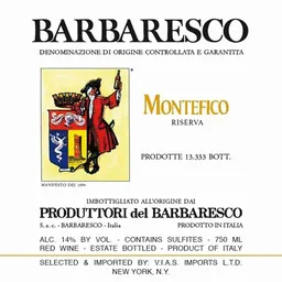 Barbaresco Montefico Riserva