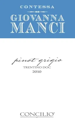 Trentino Contessa Giovanna Manci Pinot Grigio