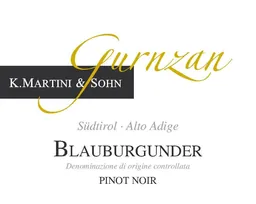 Alto Adige Gurnzan Blauburgunder Pinot Noir