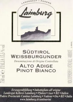 Alto Adige Weissburgunder Pinot Bianco