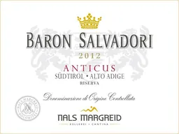 Alto Adige Baron Salvadori Anticus Riserva Merlot Cabernet