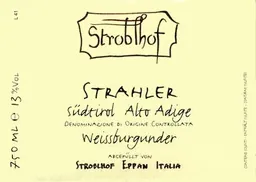 Alto Adige Strahler Weissburgunder
