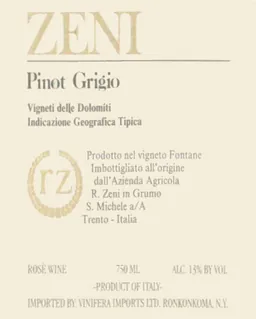 Fontane Ramato Vigneto Pinot Grigio