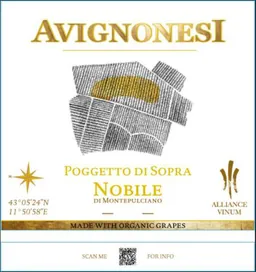 Avignonesi Poggetto di Sopra Alleanza Vino Nobile di Montepulciano