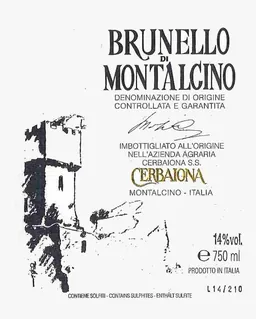 Cerbaiona Brunello di Montalcino