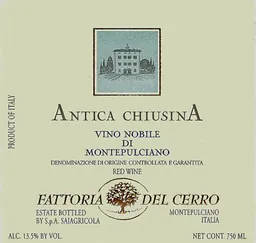 Tenute del Cerro Vino Nobile di Montepulciano Fattoria del Cerro Antica Chiusina