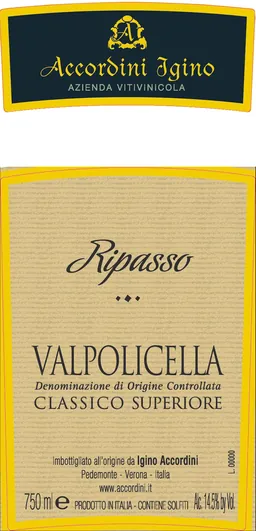 Accordini Igino Ripasso Valpolicella