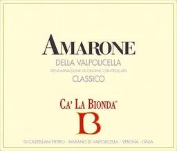 Azienda Agrecola Ca' la Bionda Amarone della Valpolicella Classico