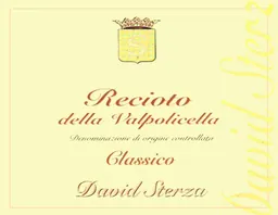 Azienda Agricola David Sterza Recioto della Valpolicella Classico