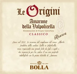 Le Origini Amarone Valpolicella Riserva
