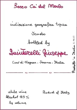 Bianco Secco Ca del Merlo