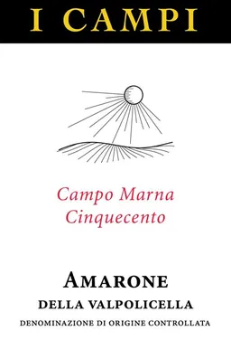 Amarone della Valpolicella Campo Marna Cinquecento