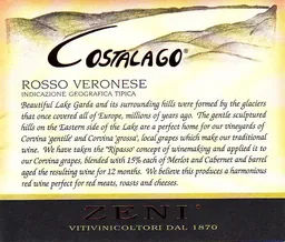 Zeni Costalago Rosso Veronese