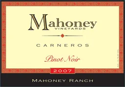 Mahoney Vineyards Mahoney Ranch Pinot Noir