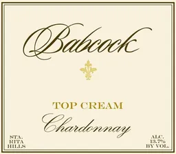 Babcock Winery and Vineyards Top Cream Chardonnay