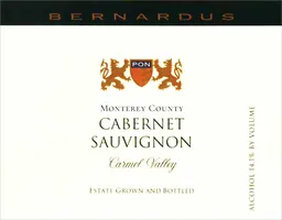 Bernardus Estate Cabernet Sauvignon
