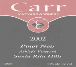 Ashley's Vineyard Pinot Noir