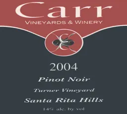 Turner Vineyard Pinot Noir