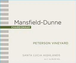 Mansfield-Dunne Peterson Vineyard Chardonnay
