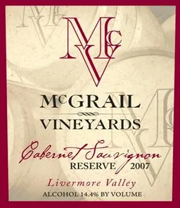 McGrail Vineyards and Winery Reserve Cabernet Sauvignon