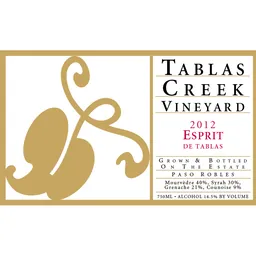 Tablas Creek Vineyard Esprit de Tablas Rouge