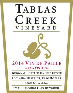 Vin de Paille Sacrerouge Mourvedre