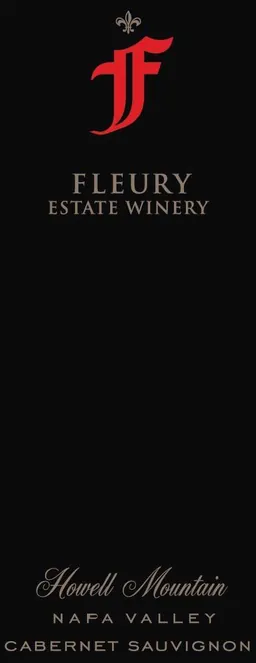 Fleury Estate Winery Howell Mountain Cabernet Sauvignon