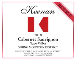 Keenan Reserve Cabernet Sauvignon
