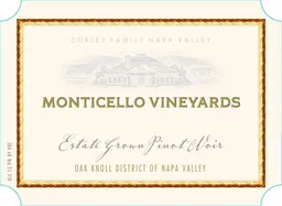Monticello Estate Pinot Noir